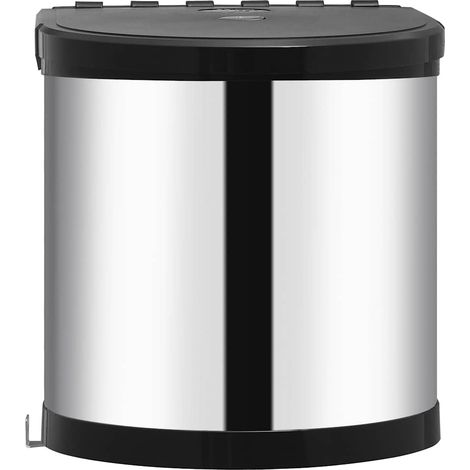 Poubelle intégrée de cuisine Acier inoxydable 8 L (1/5)