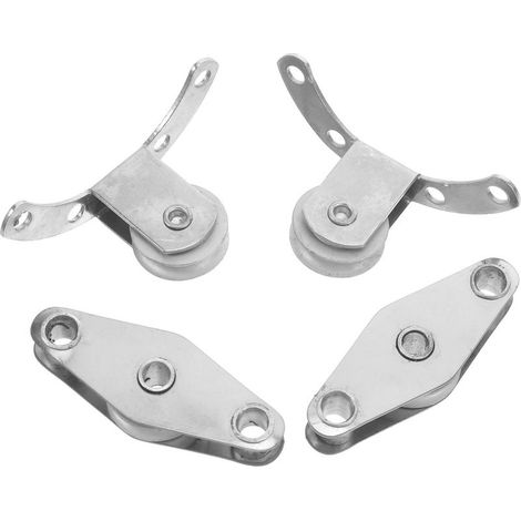Lot de 4 Poulies en Acier Inoxydable pour Parasol D'extérieur – Kit de Réparation Solide, Silencieux et Résistant aux Intempéries, Accessoire pour Parasol de Terrasse, Pièces (1/5)