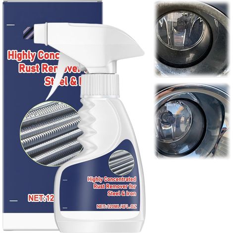120ml Rust Remover for Metal, Derouillant Metaux Puissant, Strong Rust Remover et Destructeur De Rouille, Spray Antirouille Spécial Anti Rouille Metal et Auto, Élimination de La Rouille Facile (1/5)