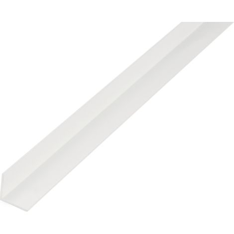 GAH Alberts Winkelprof. gleichsch., ungelocht L1000x B25x H25x S1, 8mm Kunststoff weiß (1/3)