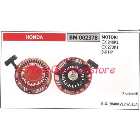 Messa in moto HONDA motore motopompa motocoltivatore GX 240K1 270K1 002378