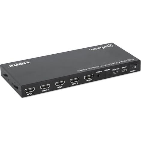 manhattan 208406 commutateur HDMI 4 ports noir 4K 30Hz