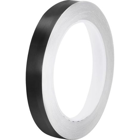 1,5 cm x 25 m Metallklebeband für Fliesen, ideal für Wände, Schränke, Badezimmer, Böden, Fliesen, Autos und Dekorationen, schwarz