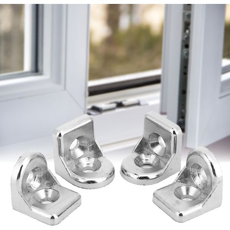 10 profilés en aluminium, équerre de fixation, connecteur d'angle, zinc Zlloy 2020, joint d'angle droit (1/5)