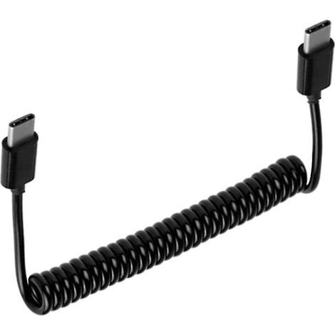 Federbelastetes, einziehbares USB 3.1-Kabel, USB-C-zu-USB-C-Lade- und Datenkabeladapter (1/4)