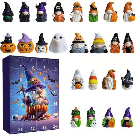 Calendrier de l'Avent 2025 avec le Père Noël, un calendrier de l'Avent surprise pour enfants, idéal pour décorer le salon et fêter Halloween. (1/5)