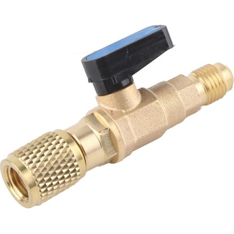 Paquet de 1 Vanne de Réfrigération, Vanne à Bille Climatiseur Accessoires pour Système de Climatisation, Contrôle et Régulation du Débit de Gaz et Liquides, Pièce de Rechange Précise pour Installation (1/5)