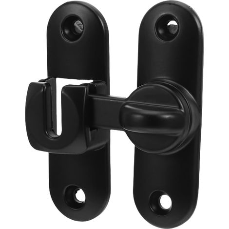 Loquet de Porte en Alliage de Zinc Noir Vis (1/5)
