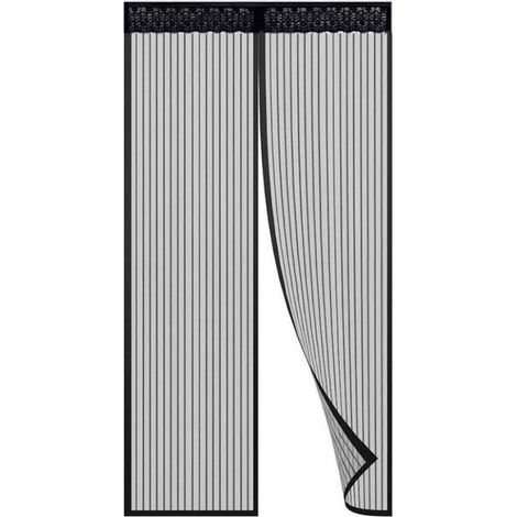 Mosquitera magnética de cierre automático, 120 x 210 cm, no requiere taladrar, apta para pasillos, puertas y balcones. (1/5)