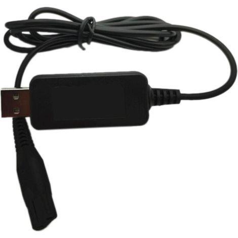 Cable de alimentación USB A00390, adaptador de corriente, cargador y cable de alimentación para afeitadoras S300, S301, S302, S311, S331, S520, S530 y RQ331. (1/4)