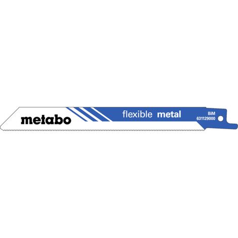 Lames de scie sabre classiques L.150mm Épaisseur 0,9mm Dents 1mm Bi-métal 24TPI