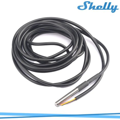 Sensore temperatura Shelly ds18b20 impermeabile acciaio 3 m