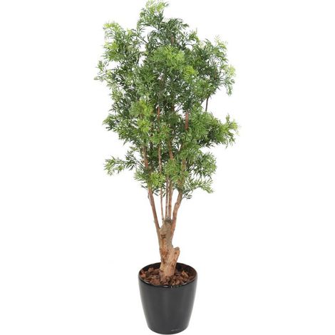 Plante artificielle haute gamme Spécial extérieur Aralia, coloris vert - Dim : 165 x 80 cm (1/3)