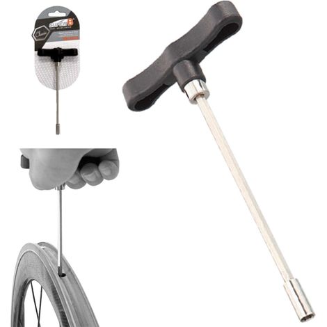 Llave para racores cuadrados de 3,2 mm SuperB TB-7814, 80 mm de largo