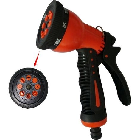 PISTOLA DE RIEGO REGULABLE ZINC 8 FUNCIONES 23053637 (1/2)