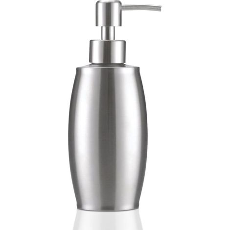 Distributeur de Savon et Lotion 380ml Acier Inoxydable, Pompe Moussante à Ressort Idéal pour Cuisine et Salle de Bain (1/4)