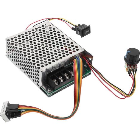 Carte de commande 12V/24V/36V 40A, contrôleur de moteur, variateur de vitesse électronique haute puissance, inverseur réglable (-11X7.8cm-Silver (1/3)