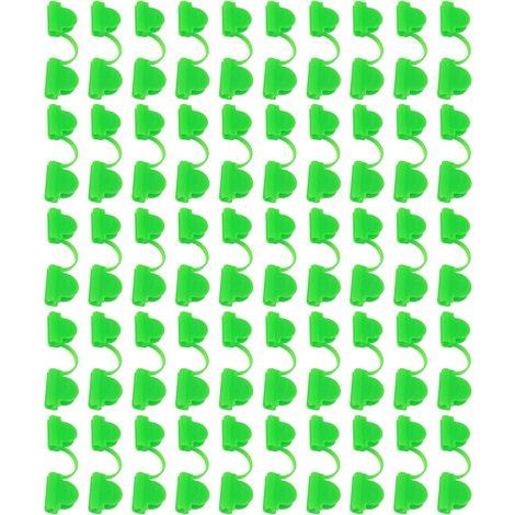50 robuste Befestigungsringe für Gartentunnel, hervorragende Pflanzenstütze, geeignet für Sonnenschutznetze und Gewächshausfolien. (1/5)