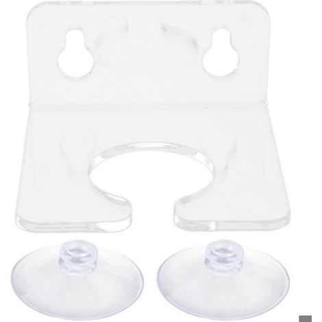 Porte-Gobelet À Vin - Ventouse Acrylique Transparent Pour Salle De Bain - Compatible Carrelage Verre Bois Métal Plastique - 1 Pièce (1/5)