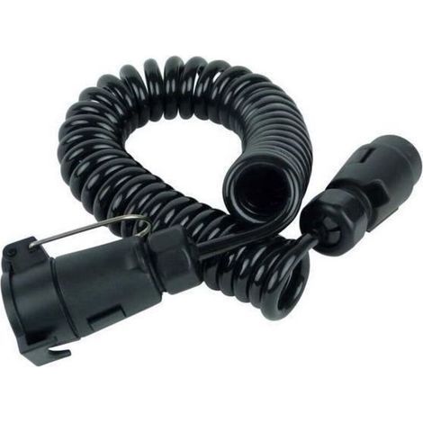 Spiral extension - Universal - 7 poles - 0.75 mm² - Length 34 cm - Fog light (1/5)