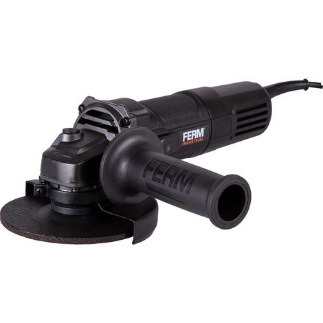 FERM Smerigliatrice angolare 850W - 125mm. Include impugnatura laterale e chiave inglese (1/4)