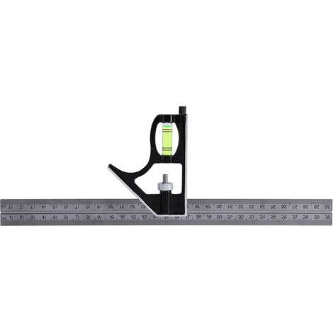 Équerre combinée réglable d'ingénieur 300 mm (12") - Kit d'équerre à angle droit GD (1/5)