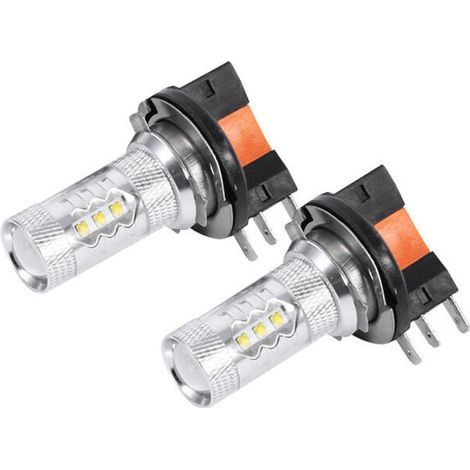 2 pièces/1 paire de ampoules LED H15 80W pour voiture, lampe phare,de (1/5)