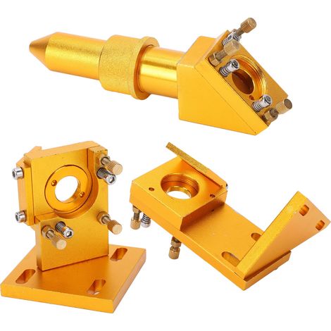 Ensemble complet de tête de gravure laser, cadre de lentille, support de mise au point et accessoires Golden50.8 (1/5)