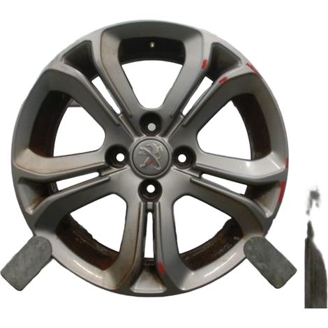 Jante Aluminium PEUGEOT 208 Phase 1 2012-... [PRODUIT D'OCCASION]♻️96737736zz (1/2)