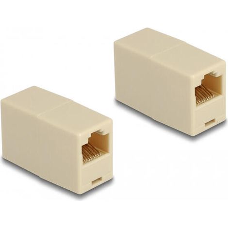 Delock adaptador rj45 hembra a rj45 hembra utp beige