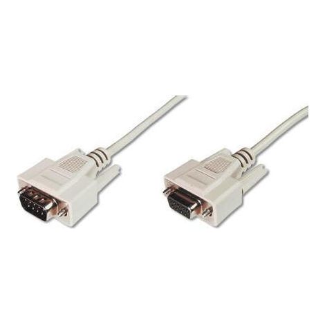 Cable VGA - DIGITUS - AK-610203-050-E - 5 m - Macho-Hembra - Níquel - Beige