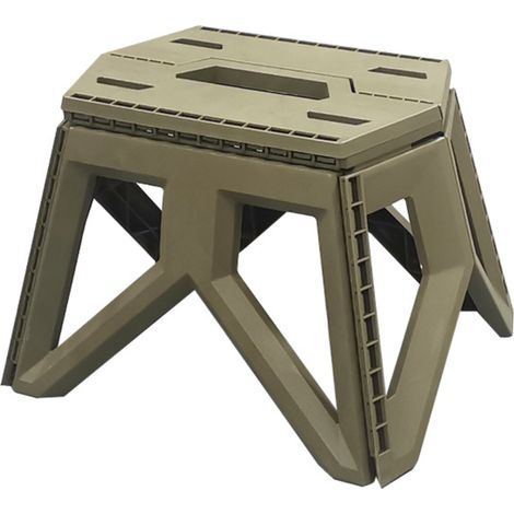 Tabouret De Camping Pliant Portable Plastique Siège Rétractable pour Randonnée Et BBQ Pratique Et Léger pour Jardin Et Voyage (1/5)