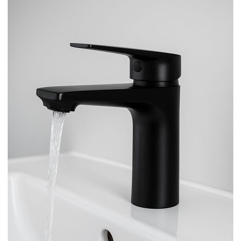 Badezimmer-Waschtischarmatur Cody – Schwarz – Mischbatterie mit (1/5)