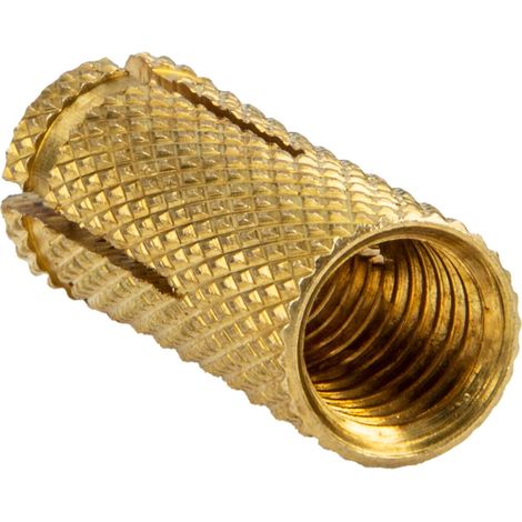 tecuro Messing Spreizdübel M10 x 34 mm, gerändelt - Bohrloch Ø 12 mm