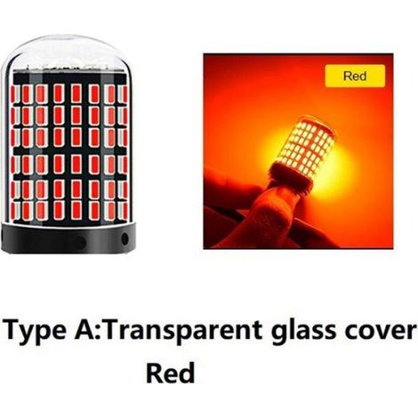 2X Voiture 3014 144Smd Canbus T20 7440 W21W Ampoules LED pour Clignotants Feu de Frein Stationnement Feux Recul Rouge PZCC (1/4)