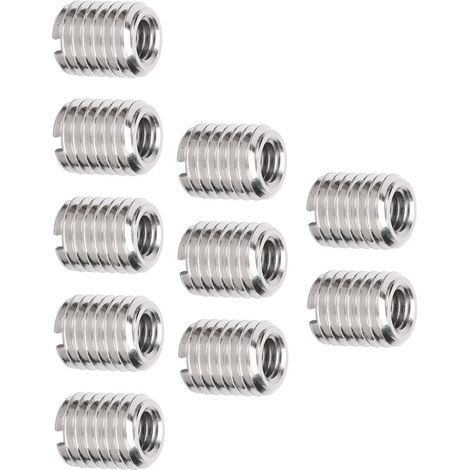 Jeffergarden Lot de 10 rallonges de filetage pour écrous de réduction M6x1.0 femelle et M10x1.5 mâle (1/5)