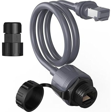Adaptador Ethernet Gen 3/Mini, extensión de cable Starlink Mini a RJ45 hembra, resistente al agua, compatible con antena parabólica/router V3 de Starlink, Plug-and-Play (1/5)