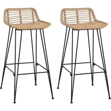 Sedia da Bar 44 x 46 x 91 cm Asta di ferro di diametro 10mm vidaXL