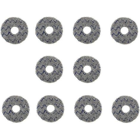 10 Stück Ersatzteile Wischmopp-Pads für Ecovacs T10 Turbo Roboter