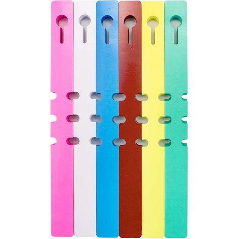 Étiquettes en plastique pour arbres, 300 pièces, étiquettes pour plantes de jardin à enrouler et à suspendre (6 couleurs) (1/5)