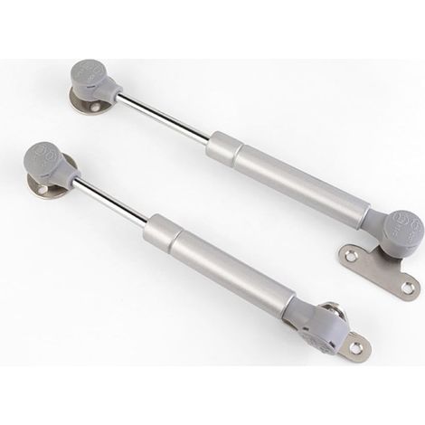 Lot de 2 vérins à gaz 100 N avec ressort à gaz - Charnière à fermeture douce pour armoire en verre, trappe de sol, couvercle de boîte de rangement (20,3 cm) (1/5)