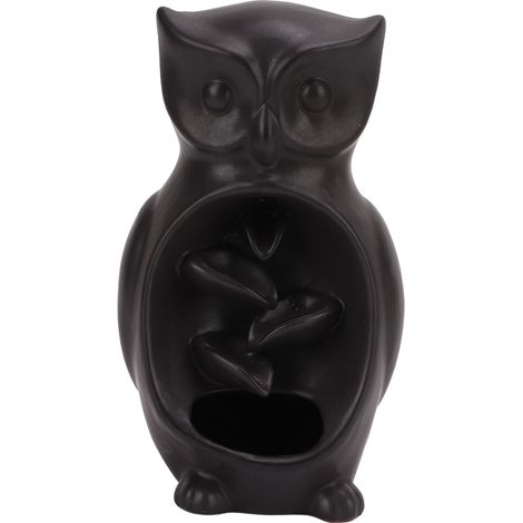 Waterfall Incense Holder Night Owl Hand Crafted Premium Ceramics Exquisite Texture Aid Sleeping Backflow Incense Burner (1/5)