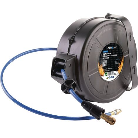Enrollador de manguera de aire comprimido Aero 18 Autom. DI 9.5mm DE 13.5mm L.18m AEROTEC (1/2)