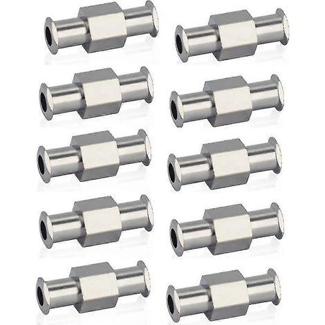 10 adattatori per siringa Luer-Lock in metallo a doppia tenuta per applicazioni pneumatiche (1/5)
