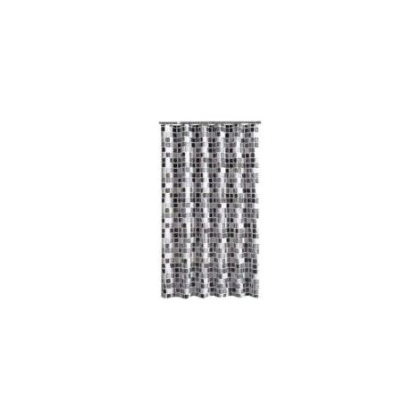 Rideau de douche 200 x 200 cm (l x H), anti-moisissure, antibactérien, hydrofuge, tissu polyester doux - Crezuo (1/3)