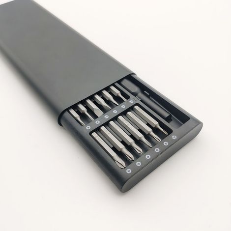 Kit de tournevis de précision 24-en-1, coque en aluminium, pour réparation Xiaomi, Apple et Android - Outils de démontage S2, étui robuste, équivalent au set Xiaomi (1/5)