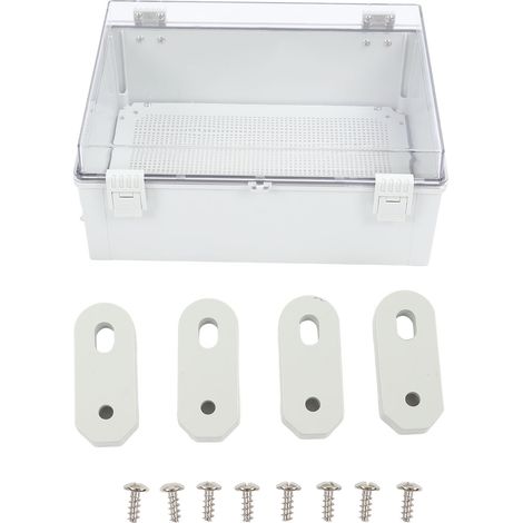 Boîte de jonction électrique 400x300x170mm IP66, boîtier à couvercle transparent étanche
