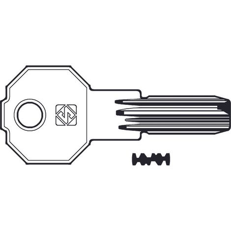 Chiavi punzonate per cilindri prefer 4+4 spine pf22 - pf22