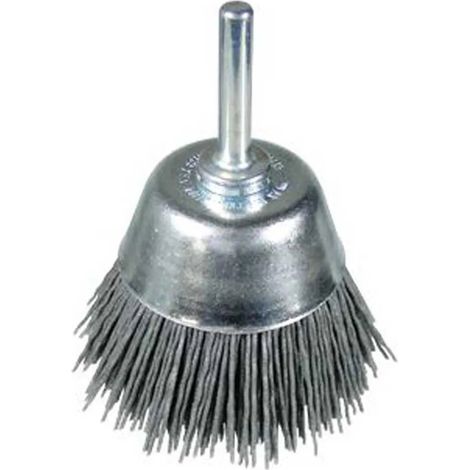 Spazzola a tazza in acciaio inossidabile OSBORN con gambo da 6 mm e filamento da 0,25 mm di diametro per la pulizia