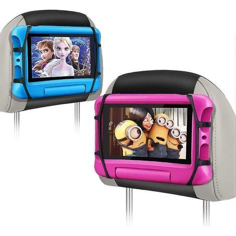 Lot de 2 supports de tablette pour appuie-tête de voiture, support pour tablette pour siège arrière, support pour tablette pour enfants, compatible avec les appareils de 7 à 10,5 pouces